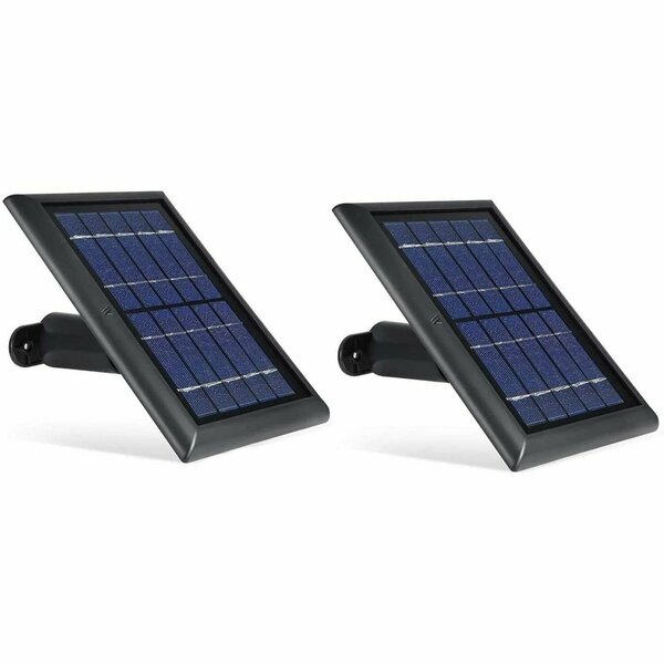 Wasserstein Solar Panel, 2 W, 5V, Cable Connector ArloEssentialSolarBlk2pUS